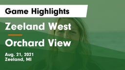Zeeland West  vs Orchard View  Game Highlights - Aug. 21, 2021