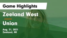Zeeland West  vs Union  Game Highlights - Aug. 21, 2021
