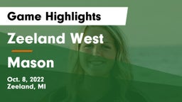 Zeeland West  vs Mason  Game Highlights - Oct. 8, 2022