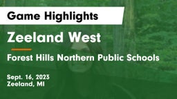 Zeeland West  vs Forest Hills Northern Public Schools Game Highlights - Sept. 16, 2023