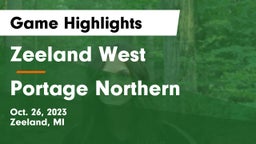 Zeeland West  vs Portage Northern  Game Highlights - Oct. 26, 2023