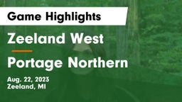 Zeeland West  vs Portage Northern  Game Highlights - Aug. 22, 2023