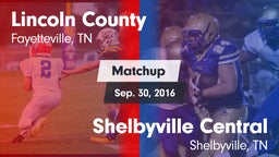 Matchup: Lincoln County vs. Shelbyville Central  2016