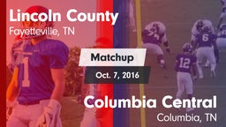 Matchup: Lincoln County vs. Columbia Central  2016