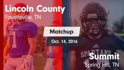 Matchup: Lincoln County vs. Summit  2016