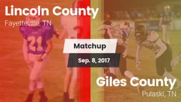 Matchup: Lincoln County vs. Giles County  2017
