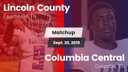 Matchup: Lincoln County vs. Columbia Central  2019