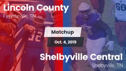Matchup: Lincoln County vs. Shelbyville Central  2019