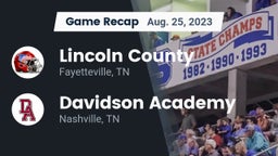 Recap: Lincoln County  vs. Davidson Academy  2023