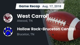Recap: West Carroll  vs. Hollow Rock-Bruceton Central  2018