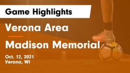 Verona Area  vs Madison Memorial  Game Highlights - Oct. 12, 2021