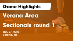 Verona Area  vs Sectionals round 1 Game Highlights - Oct. 27, 2022