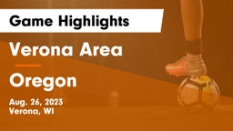 Verona Area  vs Oregon  Game Highlights - Aug. 26, 2023