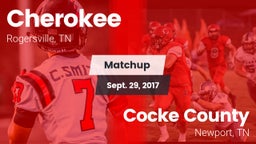 Matchup: Cherokee vs. Cocke County  2017