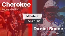 Matchup: Cherokee vs. Daniel Boone  2017
