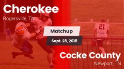 Matchup: Cherokee vs. Cocke County  2018