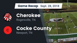 Recap: Cherokee  vs. Cocke County  2018