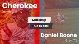 Matchup: Cherokee vs. Daniel Boone  2018