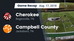 Recap: Cherokee  vs. Campbell County  2018