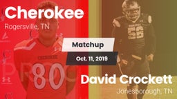 Matchup: Cherokee vs. David Crockett  2019