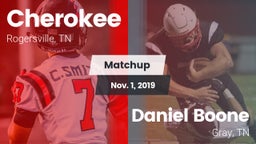 Matchup: Cherokee vs. Daniel Boone  2019