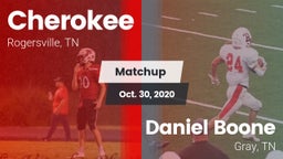 Matchup: Cherokee vs. Daniel Boone  2020