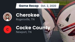 Recap: Cherokee  vs. Cocke County  2020