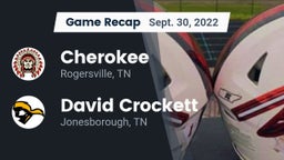 Recap: Cherokee  vs. David Crockett  2022