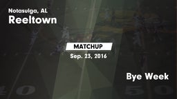 Matchup: Reeltown vs. Bye Week 2016