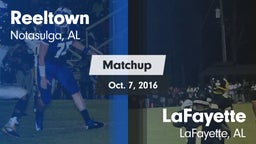 Matchup: Reeltown vs. LaFayette  2016