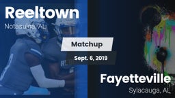 Matchup: Reeltown vs. Fayetteville  2019