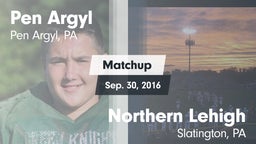 Matchup: Pen Argyl vs. Northern Lehigh  2016