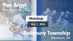 Matchup: Pen Argyl vs. Salisbury Township  2016
