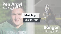 Matchup: Pen Argyl vs. Bangor  2016