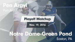 Matchup: Pen Argyl vs. Notre Dame-Green Pond  2016