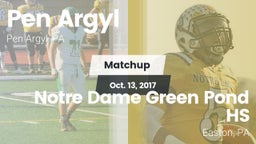 Matchup: Pen Argyl vs. Notre Dame Green Pond HS 2017