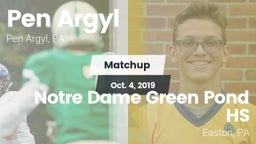 Matchup: Pen Argyl vs. Notre Dame Green Pond HS 2018