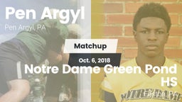 Matchup: Pen Argyl vs. Notre Dame Green Pond HS 2018