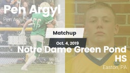 Matchup: Pen Argyl vs. Notre Dame Green Pond HS 2019