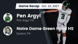 Recap: Pen Argyl  vs. Notre Dame Green Pond HS 2021