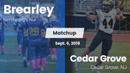 Matchup: Brearley vs. Cedar Grove  2019
