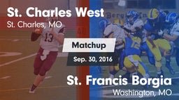 Matchup: St. Charles West vs. St. Francis Borgia  2016