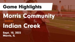 Morris Community  vs Indian Creek Game Highlights - Sept. 10, 2022