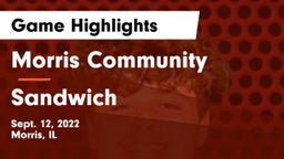 Morris Community  vs Sandwich Game Highlights - Sept. 12, 2022