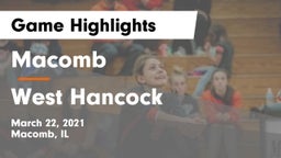 Macomb  vs West Hancock Game Highlights - March 22, 2021