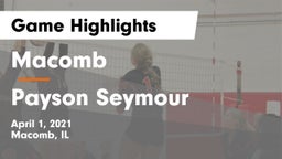 Macomb  vs Payson Seymour Game Highlights - April 1, 2021