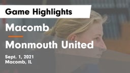 Macomb  vs Monmouth United Game Highlights - Sept. 1, 2021
