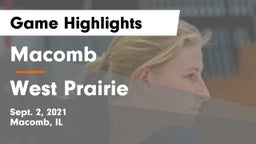 Macomb  vs West Prairie Game Highlights - Sept. 2, 2021