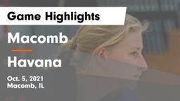 Macomb  vs Havana  Game Highlights - Oct. 5, 2021