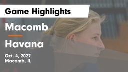 Macomb  vs Havana  Game Highlights - Oct. 4, 2022